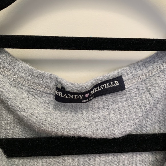 Light grey brandy longsleeve waffle knit - Picture 2 of 5